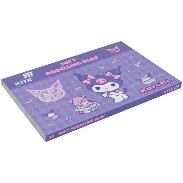 Пластилін восковий Kite Kuromi Куромі 24 кольори, 480 г HK24-089 фото