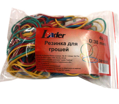 Гумки (резинки) для грошей Leader 40 г 381050 фото