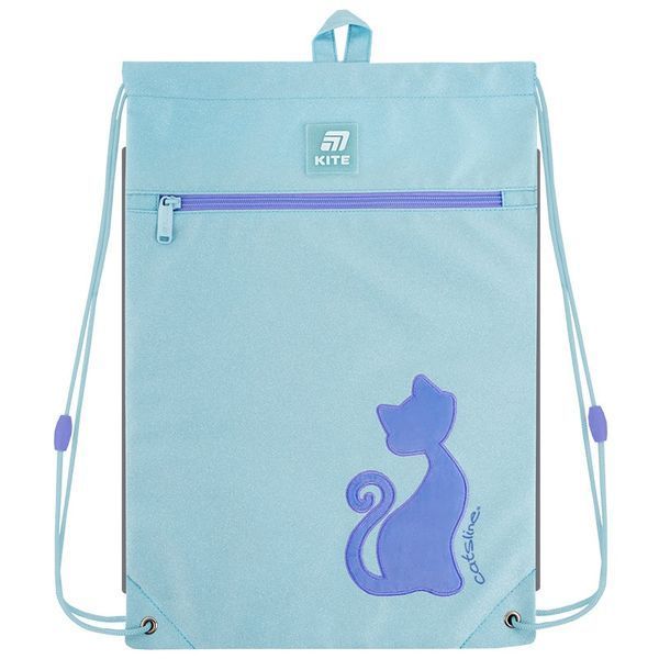 Сумка для змінного взуття Kite Catsline блакитний K25-600M-5 фото