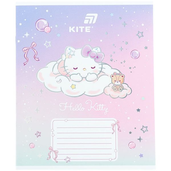 Зошит шкільний в косу лінію 12 аркушів Kite Hello Kitty Хелоу Кітті HK26-235-1 фото