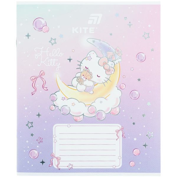 Зошит шкільний в косу лінію 12 аркушів Kite Hello Kitty Хелоу Кітті HK26-235-1 фото