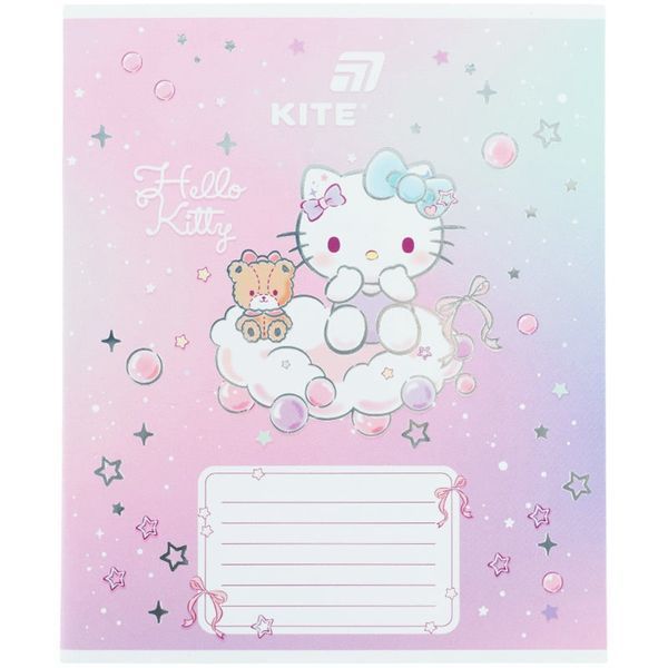 Зошит шкільний в косу лінію 12 аркушів Kite Hello Kitty Хелоу Кітті HK26-235-1 фото