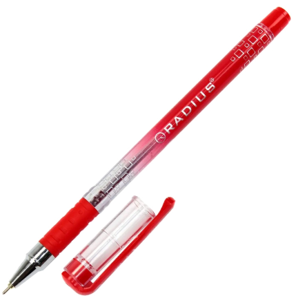 Ручка масляна Radius i-Pen червона 500184 фото