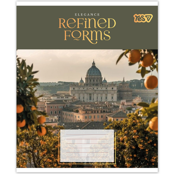 Зошит шкільний в клітинку 24 аркуша Yes, Refined forms 768832 фото