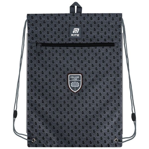 Сумка для змінного взуття Kite College Line Boy сіра K25-601M-2 фото
