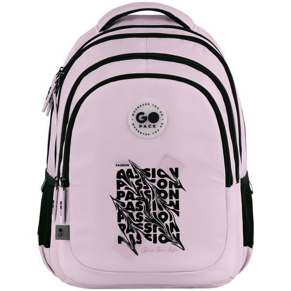 Шкільний рюкзак для дівчинки, з ущільненою спинкою, GoPack Teens рожевий GO26-162L-2 фото