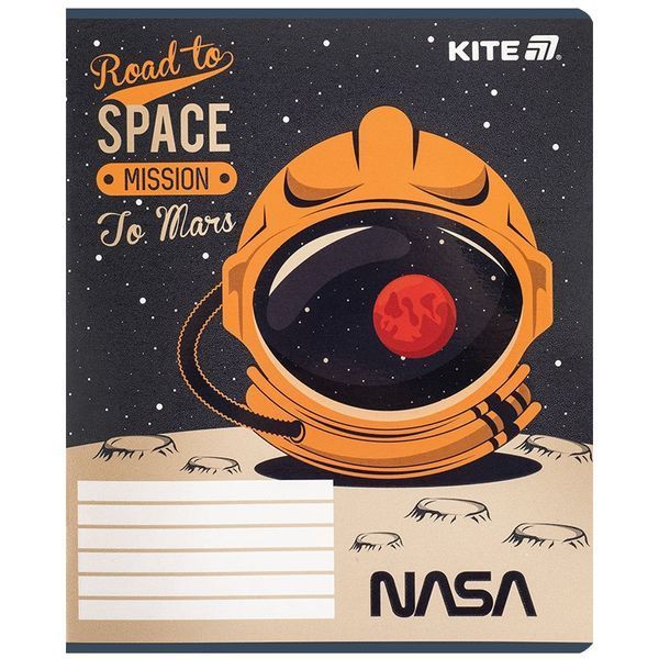 Зошит шкільний в клітинку 12 аркушів Kite Harry NASA NS25-232 фото