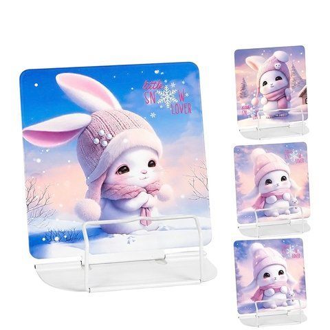 Підставка для книжок металева, Bambi Зайчики в асортименті 23,5х17 см L8617 фото
