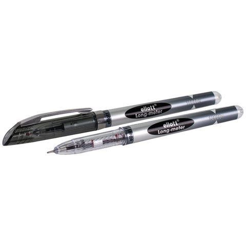 Ручка кулькова Ellott LONG-METER 10 км чорна 3188-09N фото