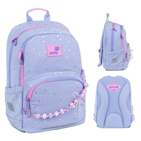 Шкільний рюкзак з ортопедичною спинкою для дівчинки Kite Education Twinke, Star K26-585M-1 фото