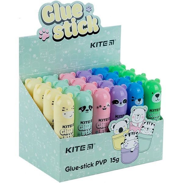 Клей-олівець PVP Kite Colorful 15 г K24-1131 фото