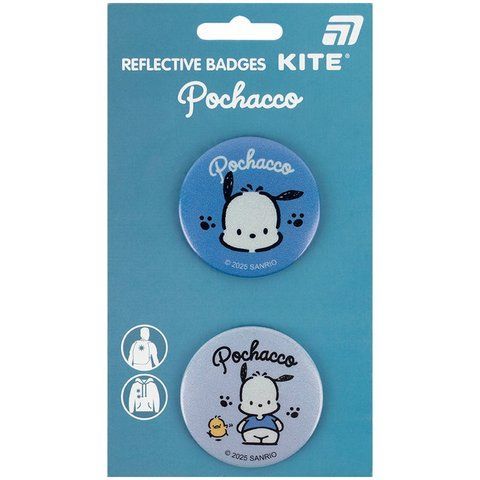 Значки світловідбиваючі Kite Pochacco, 2 шт PC25-107 фото