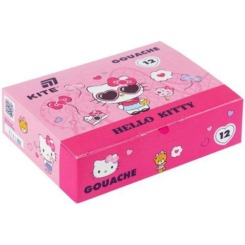 Гуаш Kite Hello Kitty 12 кольорів по 20 мл HK26-063 фото