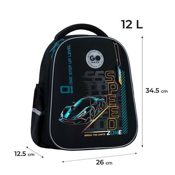Шкільний рюкзак для хлопчика, з анатомічною спинкою, GoPack Education Speed Zone GO26-165S-5 фото