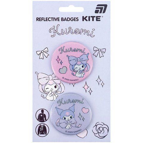 Значки світловідбиваючі Kite Куромі, 2 шт HK25-107-2 фото