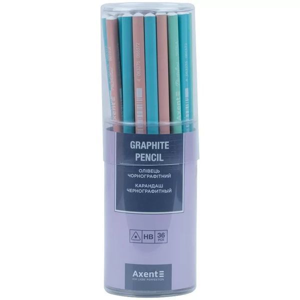 Простий олівець Axent Pastelini без гумки 9010/36-A фото