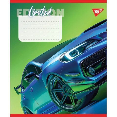 Зошит шкільний в клітинку 18 аркушів Yes, Limited edition (5 видів) 767917 фото