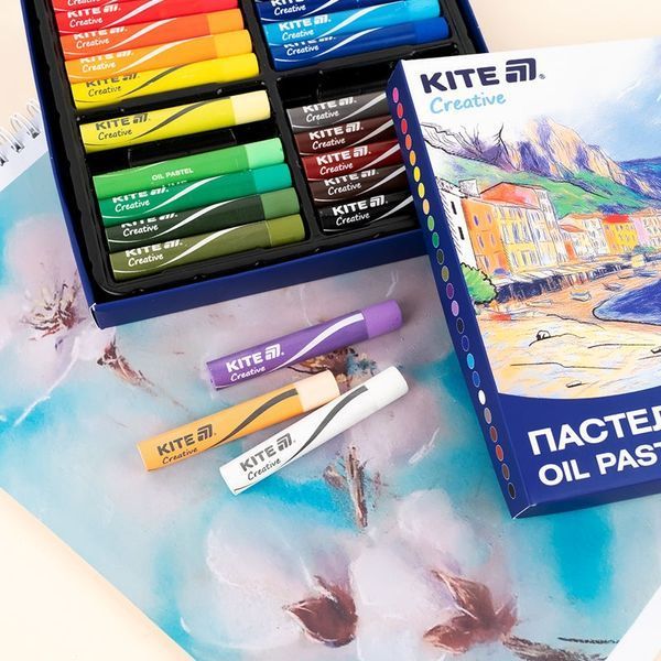 Пастель масляна (олійна) Kite Creative 24 кольори K-200-24 фото