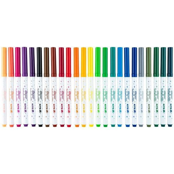 Фломастери Kite Creative Superwashable 24 кольори K-1153 фото