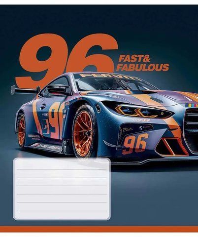 Зошит шкільний в клітинку 18 аркушів Школярик Fast&Fabulous (5 видів) 018-3683K фото