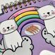 Дитячий блокнот на пружині, 14х9 см 48 аркушів, чисті аркуші, Котики JF-290-10 фото 2