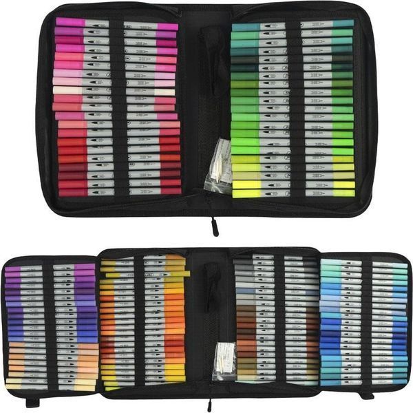 Акварельні маркери двосторонні Cello Luva Dual Brush 132 шт CD001-132 фото
