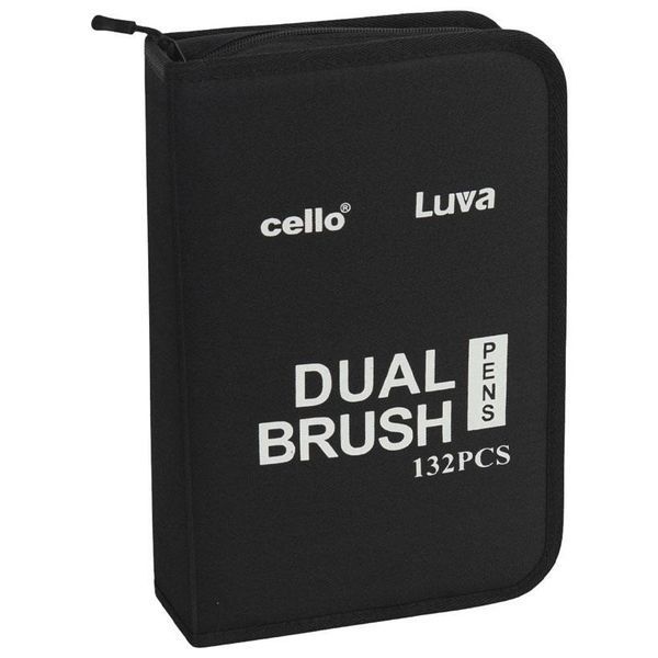 Акварельні маркери двосторонні Cello Luva Dual Brush 132 шт CD001-132 фото