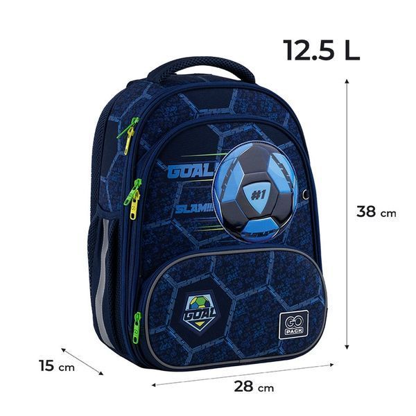 Шкільний рюкзак для хлопчика, з анатомічною спинкою, GoPack Education Goal GO25-597M-6 фото