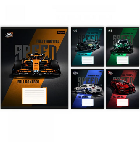 Зошит шкільний в лінію 36 аркушів 1 Вересня Nitro speed 768999 фото