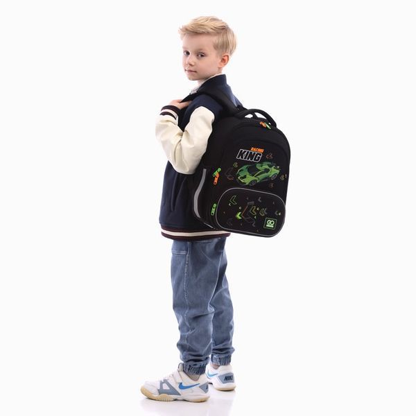 Шкільний рюкзак для хлопчика, з анатомічною спинкою, GoPack Education Rasing King GO25-597M-5 фото