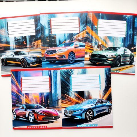 Зошит шкільний в клітинку 36 аркушів Лідер, На швидкості світла 959057-1 фото