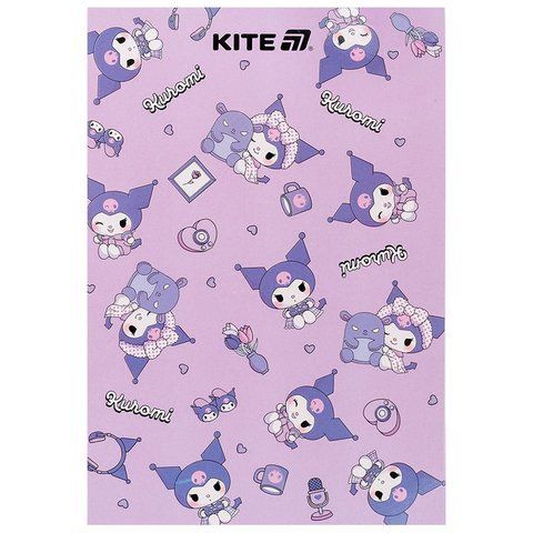 Блокнот Kite Kuromi А5, 50 аркушів, клітинка (Куромі) HK25-194-1 фото