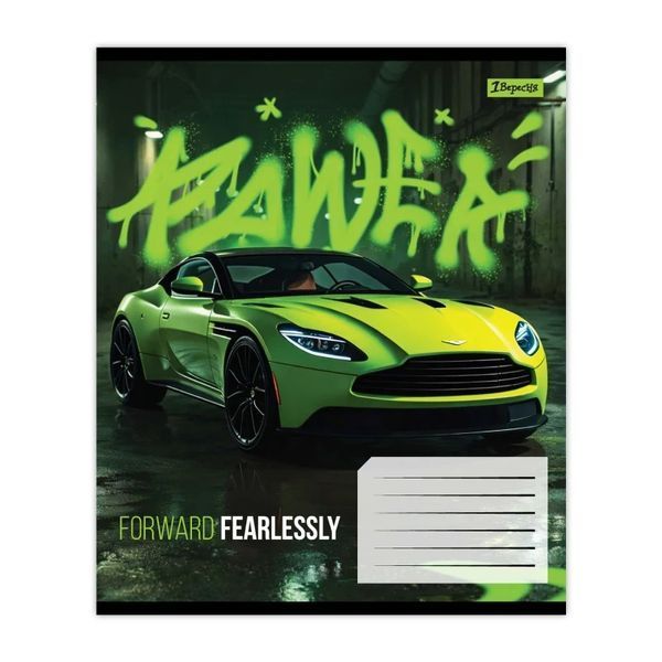 Зошит шкільний в клітинку 36 аркушів 1 Вересня, Fearleslly forward (5 видів) 768674 фото
