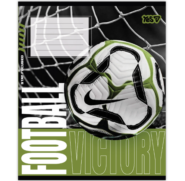 Зошит шкільний в лінію 24 аркуші YES, Football energy 768799 фото