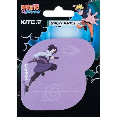 Папір для нотаток з клейким шаром Kite Naruto 70х70 мм, 50 аркушів NR23-298-4 фото