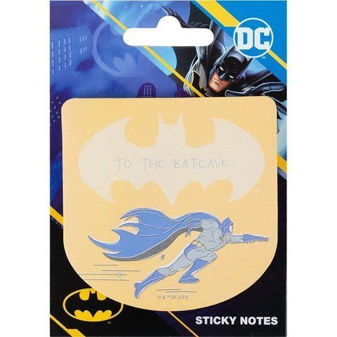 Папір для нотаток з клейким шаром Kite DC Comics 70х70 мм, 50 аркушів NR23-298-1 фото