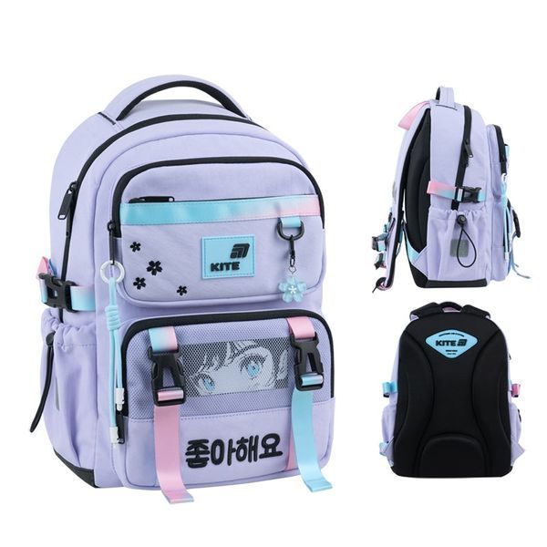 Шкільний рюкзак з ортопедичною спинкою для дівчинки Kite Education Sakura  K26-1022M-1 фото