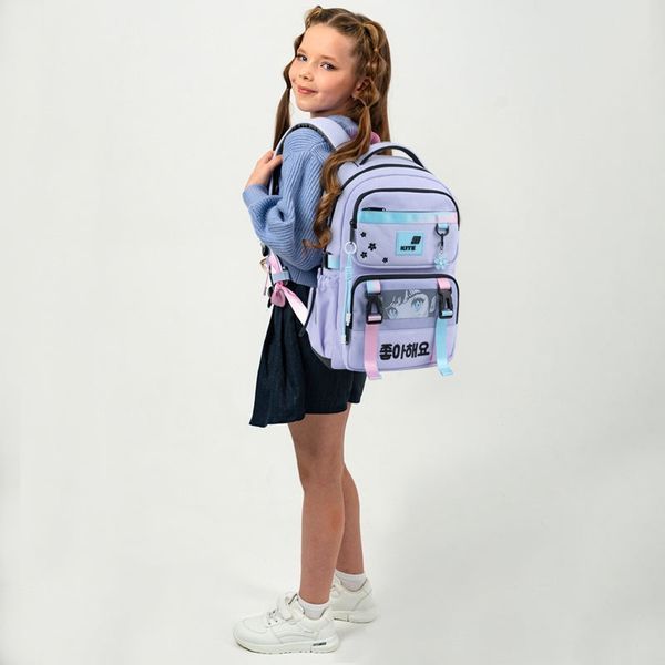 Шкільний рюкзак з ортопедичною спинкою для дівчинки Kite Education Sakura  K26-1022M-1 фото