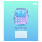 Предметний зошит в клітинку 24 аркуші YES Funny school Математика 768548 фото