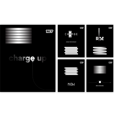 Зошит шкільний в лінію 24 аркуші YES, Energy level 768903 фото