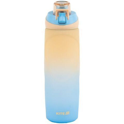 Пляшка для води Kite, 760 мл бежево-синя K26-1200-1 фото