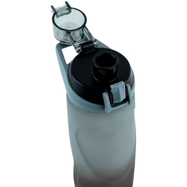 Пляшка для води Kite, 760 мл сіро-чорна K24-1200-1 фото