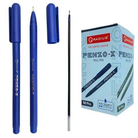 Ручка масляна Radius PENZO-X синя, матовий корпус 1000 м 505769 фото