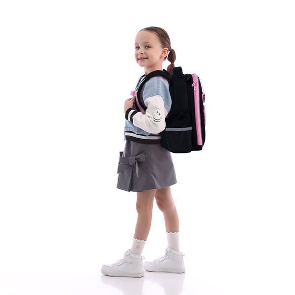 Шкільний рюкзак для дівчинки, з анатомічною спинкою, GoPack Education Heart GO26-165S-2 фото