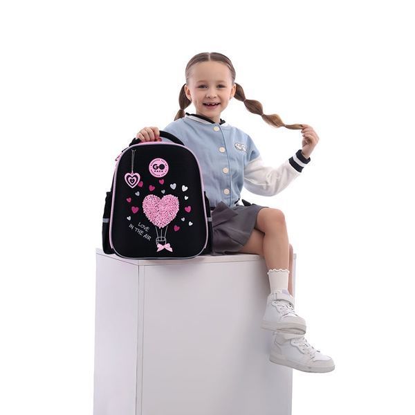 Шкільний рюкзак для дівчинки, з анатомічною спинкою, GoPack Education Heart GO26-165S-2 фото