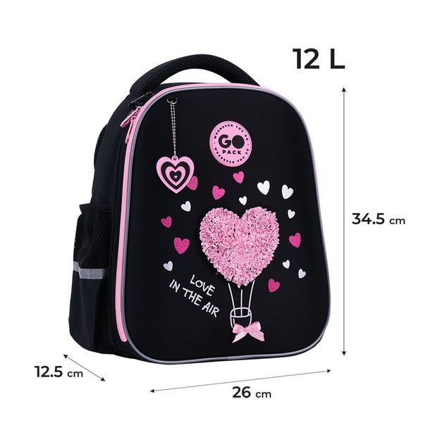 Шкільний рюкзак для дівчинки, з анатомічною спинкою, GoPack Education Heart GO26-165S-2 фото