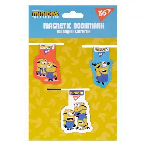 Магнітні закладки 3 шт на планшеті Yes Minions 707831 фото
