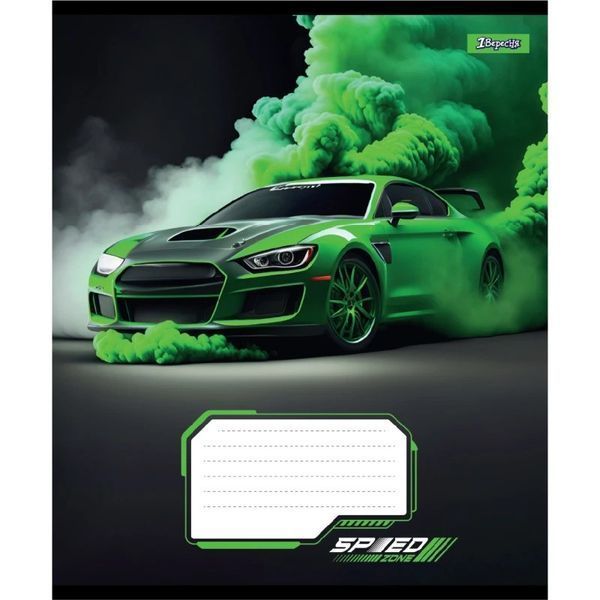 Зошит шкільний в клітинку 12 аркушів 1 Вересня, Speed (5 видів) 768018 фото
