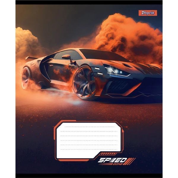 Зошит шкільний в клітинку 12 аркушів 1 Вересня, Speed (5 видів) 768018 фото