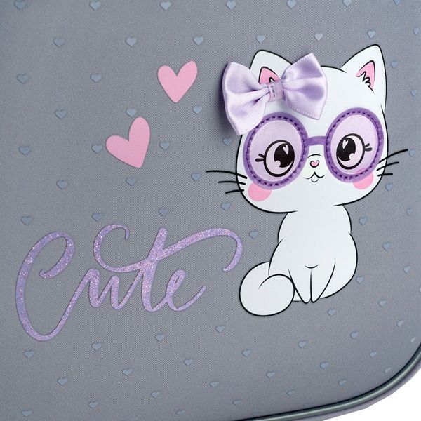 Шкільний рюкзак для дівчинки, з анатомічною спинкою, GoPack Education Cute Kitty GO26-165S-3 фото